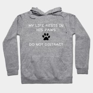 My life is in his paws Hoodie